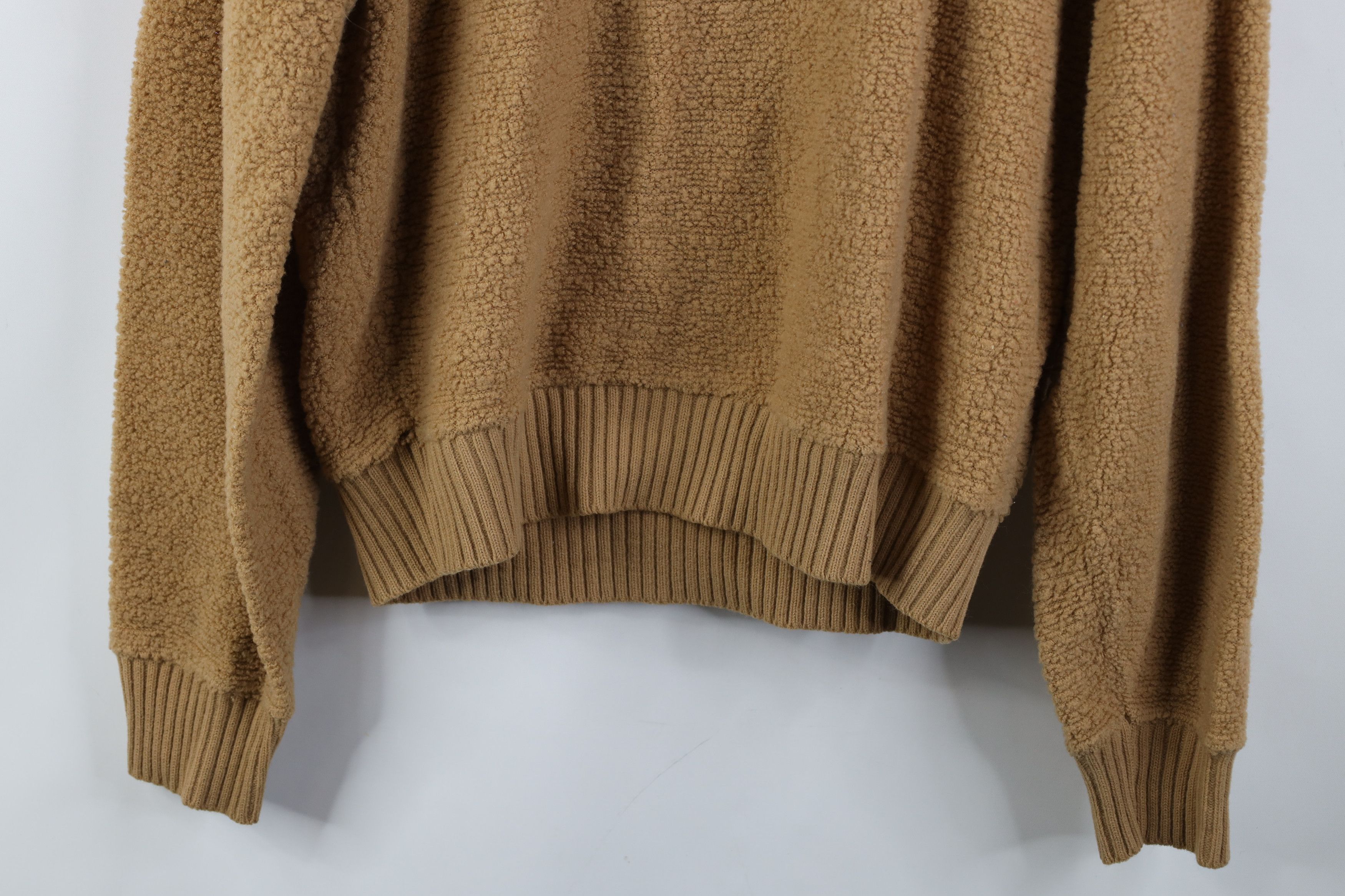 Vintage Vintage 70s Streetwear Textured Fleece V-Neck Sweater USA Size L / US 10 / IT 46 - 11 Thumbnail