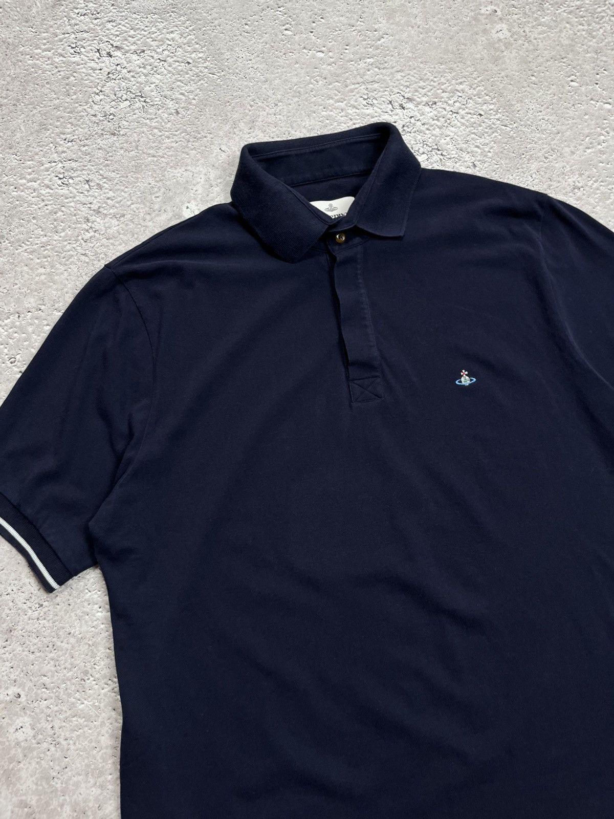 Vivienne Westwood Vivienne Westwood Navy Polo Shirt Size XXL Size US XXL / EU 58 / 5 - 3 Thumbnail