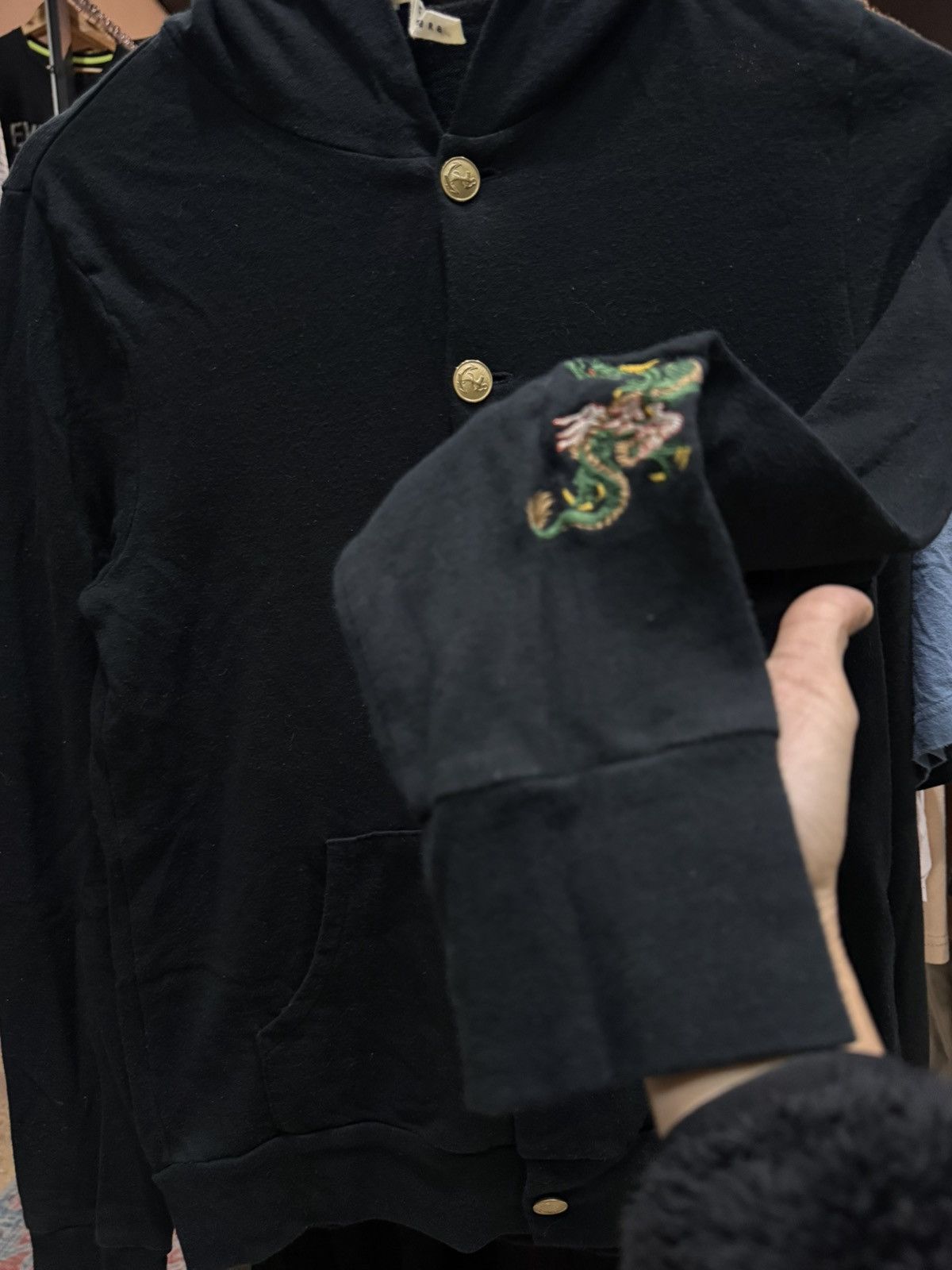 Issey Miyake Vtg Sunao Kuwahara Issey Miyake A-Net Dragon Hooded Cardigan Size M / US 6-8 / IT 42-44 - 9 Thumbnail