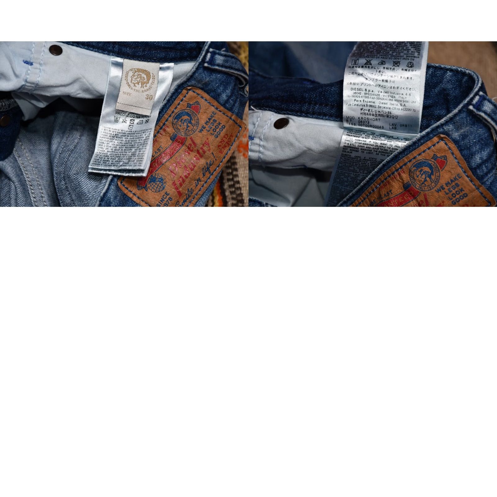Diesel Diesel Kroshort Denim Men's Blue Shorts 30 Casual Denim short 5-Pocket Design, Cotton, Blue, Regular Mens Size US 30 / EU 46 - 8 Thumbnail