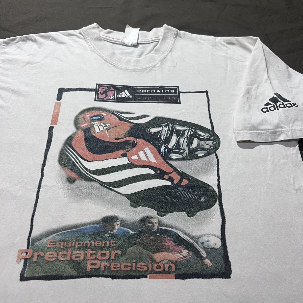 Adidas Vintage Adidas Predator Cup 2000 Tee Faded Thrashed Football Size US L / EU 52-54 / 3 - 3 Thumbnail