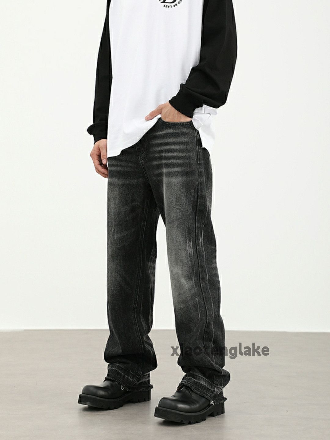Jean × Vintage washed faded cleanfit yuppie punk grunge jeans Size US 32 / EU 48 - 3 Thumbnail