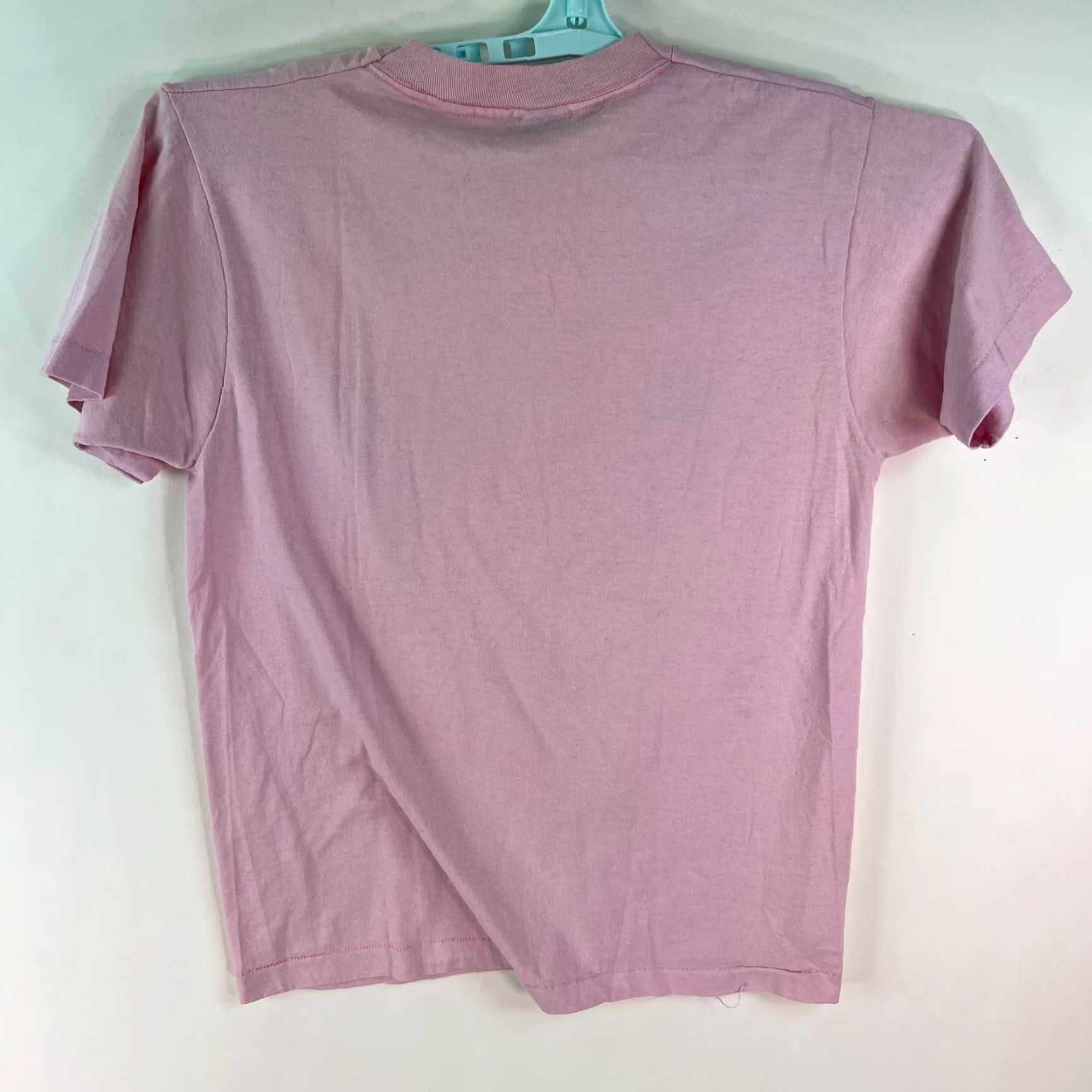 Vintage Screen Stars T-Shirt Mens Graphic Pink Crew Neck Short Sleeve Regular Fit 50/50 Cotton-Polyester Size L Size US L / EU 52-54 / 3 - 3 Thumbnail