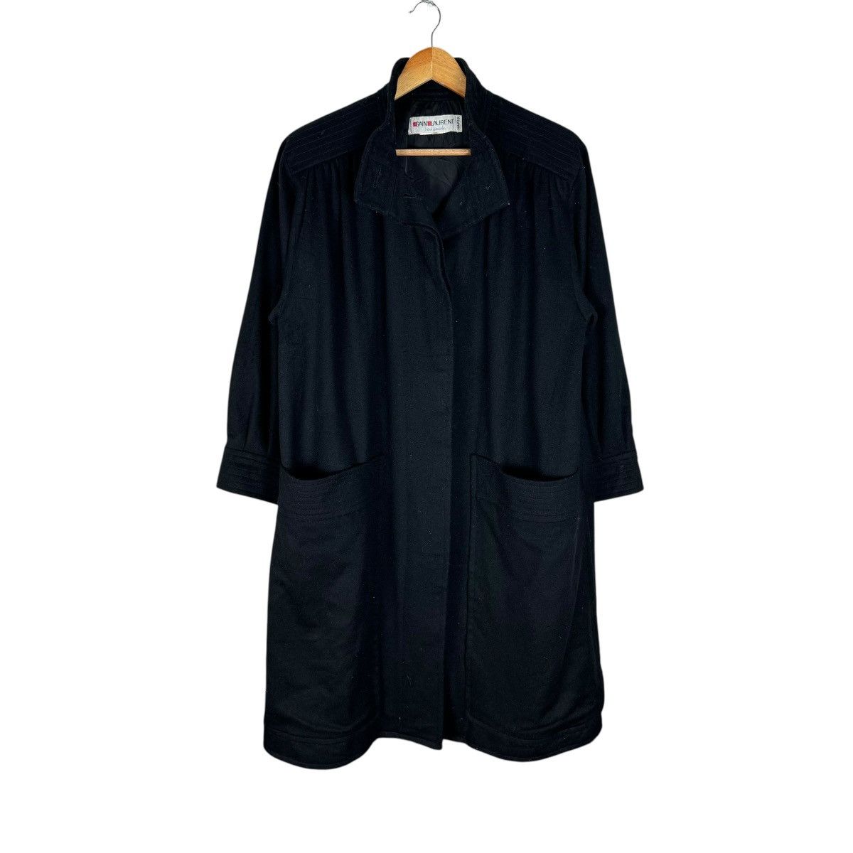 Saint Laurent Paris 🔥80s SAINT LAUREN RIVE GAUCHE OVERCOAT BUTTON JACKET Size US M / EU 48-50 / 2 - 1 Thumbnail
