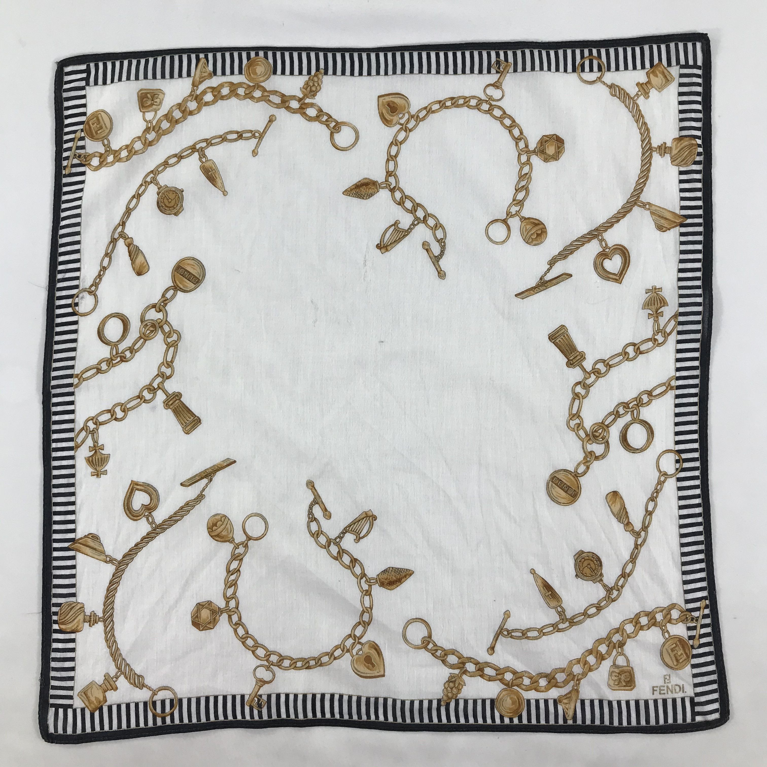 Vintage Vintage Fendi Bandana / Handkerchief / Neckerchief - S1887 Size ONE SIZE - 1 Thumbnail