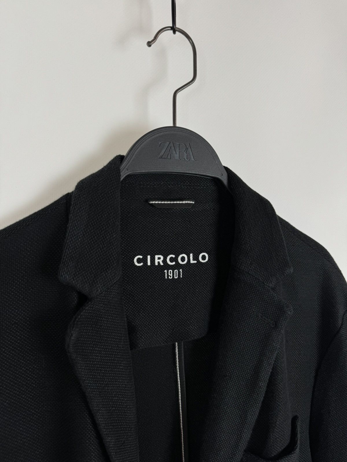 Circolo 1901 Circolo 1901 Cotton/Linen Black Blazer Jacket Size 52 Size 52R - 3 Thumbnail