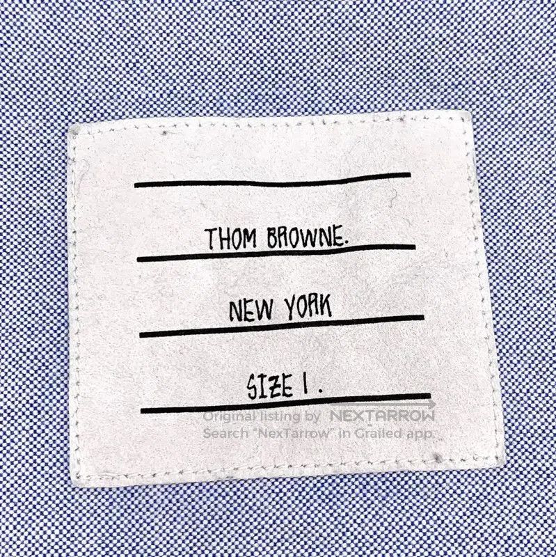 Thom Browne Thom Browne Blue Cotton Men's Shirt . Size US S / EU 44-46 / 1 - 6 Thumbnail