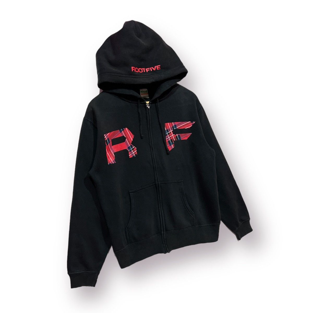Japanese Brand 🔥 ROOT FIVE SWEATER HOODED BLACK BIG LOGO Size US M / EU 48-50 / 2 - 3 Thumbnail
