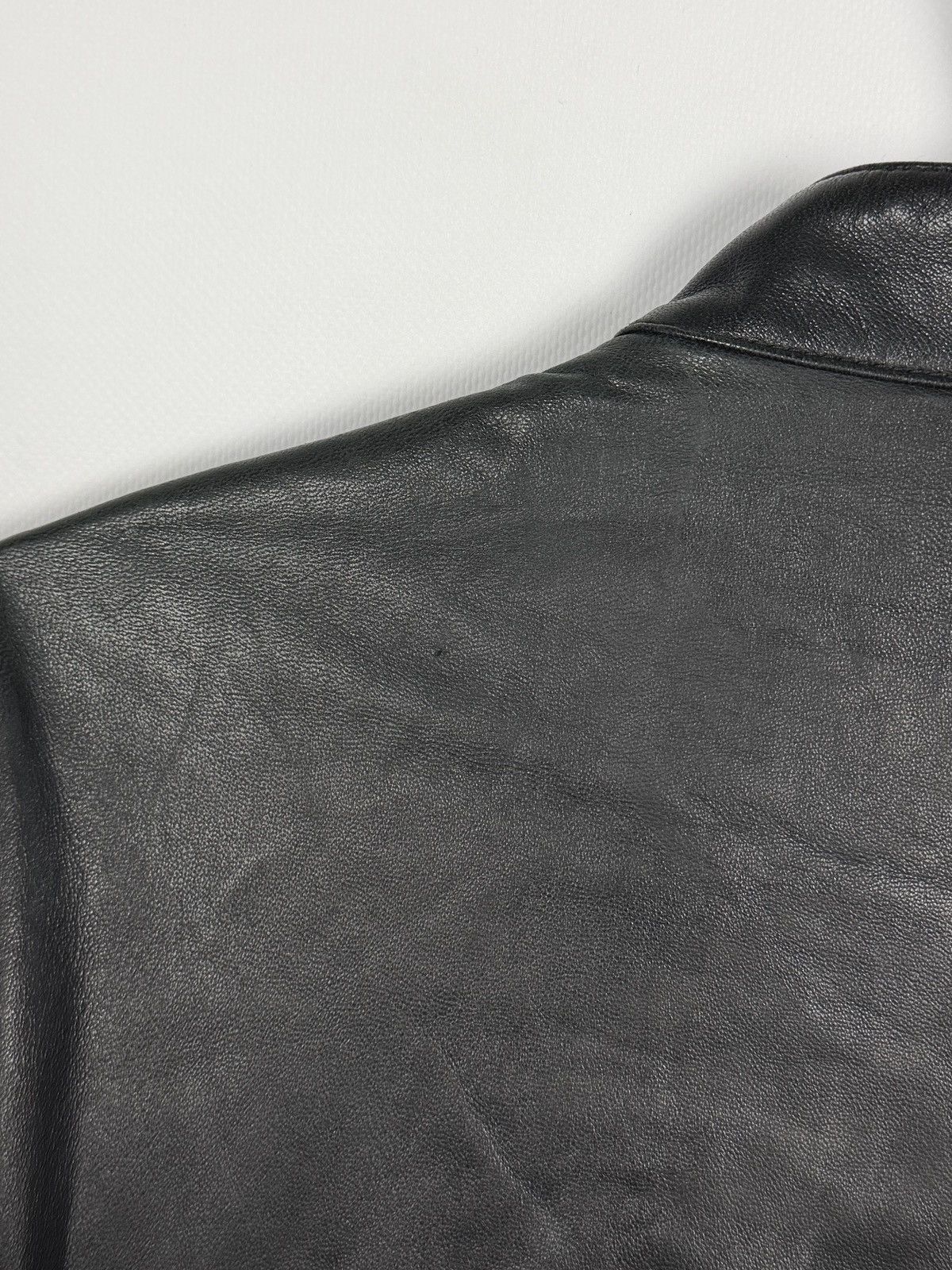 Emporio Armani Emporio Armani Leather Jacket Full Zip Biker Style Size 50 Size US S / EU 44-46 / 1 - 16 Thumbnail