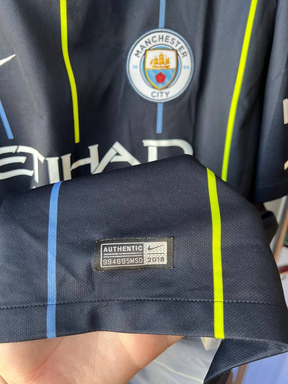 Nike 2018/19 MANCHESTER CITY #33 G. JESUS AWAY SOCCER JERSEY 3XL Size US XXL / EU 58 / 5 - 12 Thumbnail