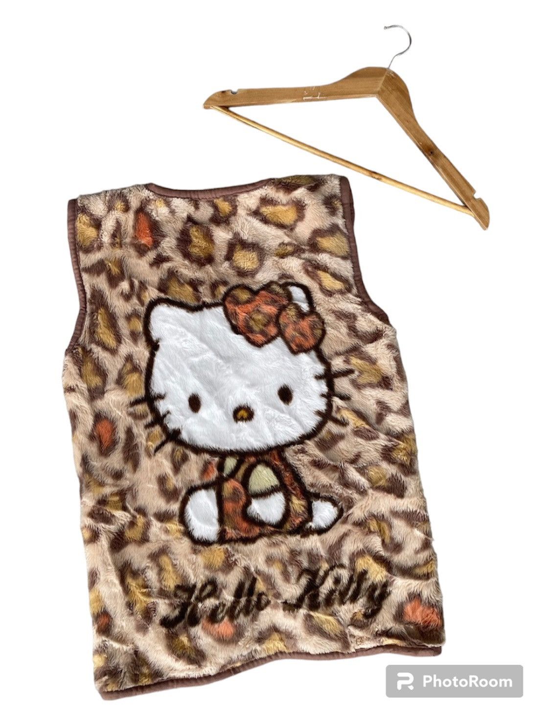 Japanese Brand × Vintage Vintage Hello Kitty Fleece Vest Big Print Size M / US 6-8 / IT 42-44 - 1 Thumbnail