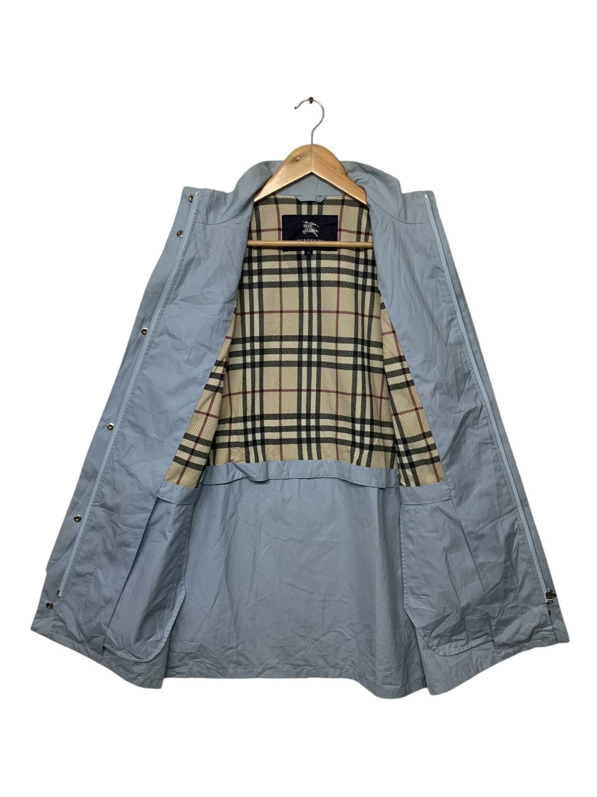 Burberry Rare Burberry London Nova Check Zipper Down Long Jacket Size M / US 6-8 / IT 42-44 - 3 Thumbnail