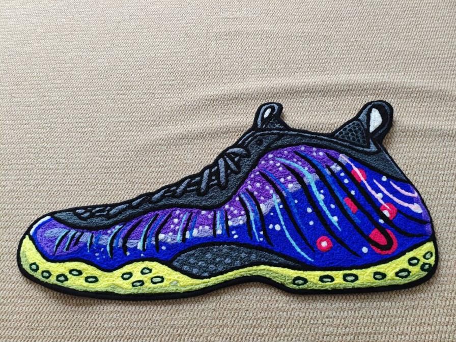 Other Air Foamposite Galaxy Sneaker Shaped Wool Thread Carpet Size ONE SIZE - 1 Thumbnail