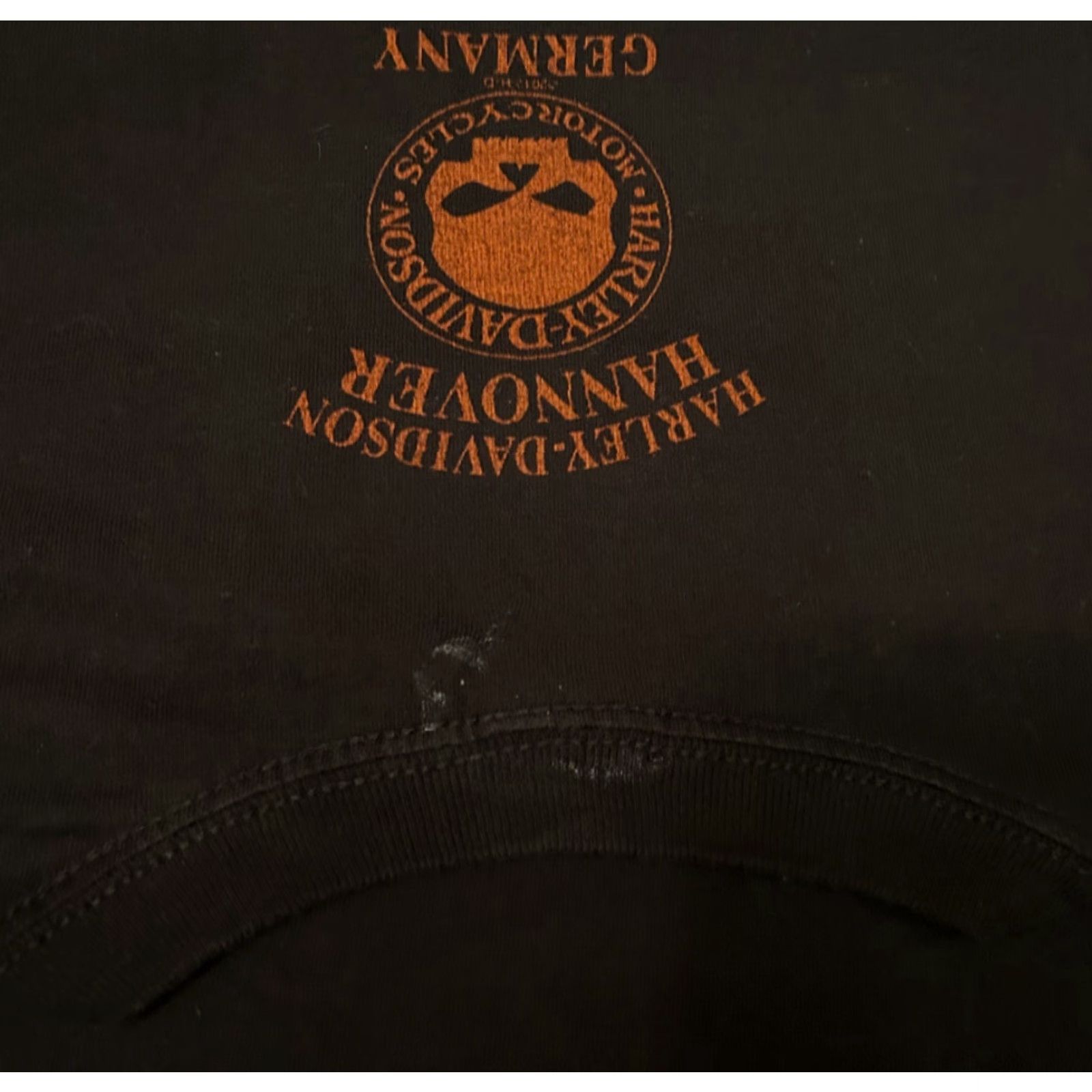 Harley Davidson VINTAGE Harley-Davidson Logo Y2K Biker 2012 VTG T-Shirt Mens 4XL Black 90s Grunge Germany Mens Size US XXL / EU 58 / 5 - 3 Thumbnail