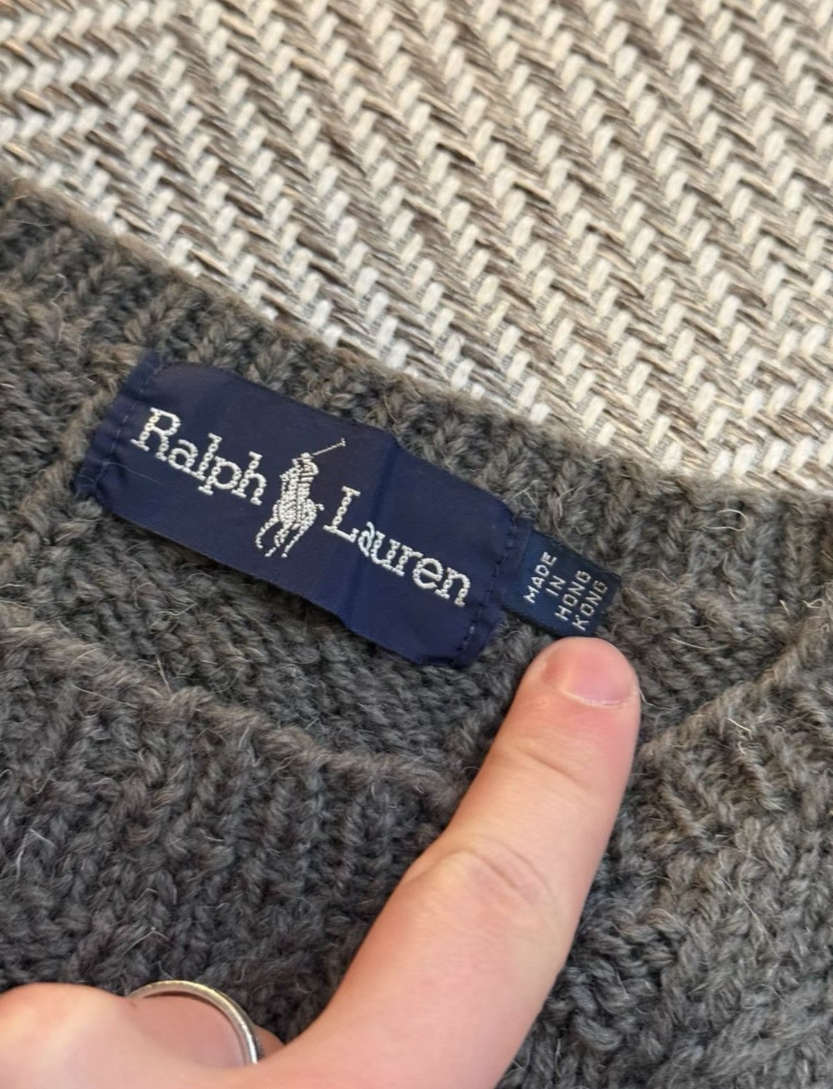 Ralph Lauren Ralph Lauren Hand-Knit Texture Wool Sweater K24 Size L / US 10 / IT 46 - 2 Thumbnail