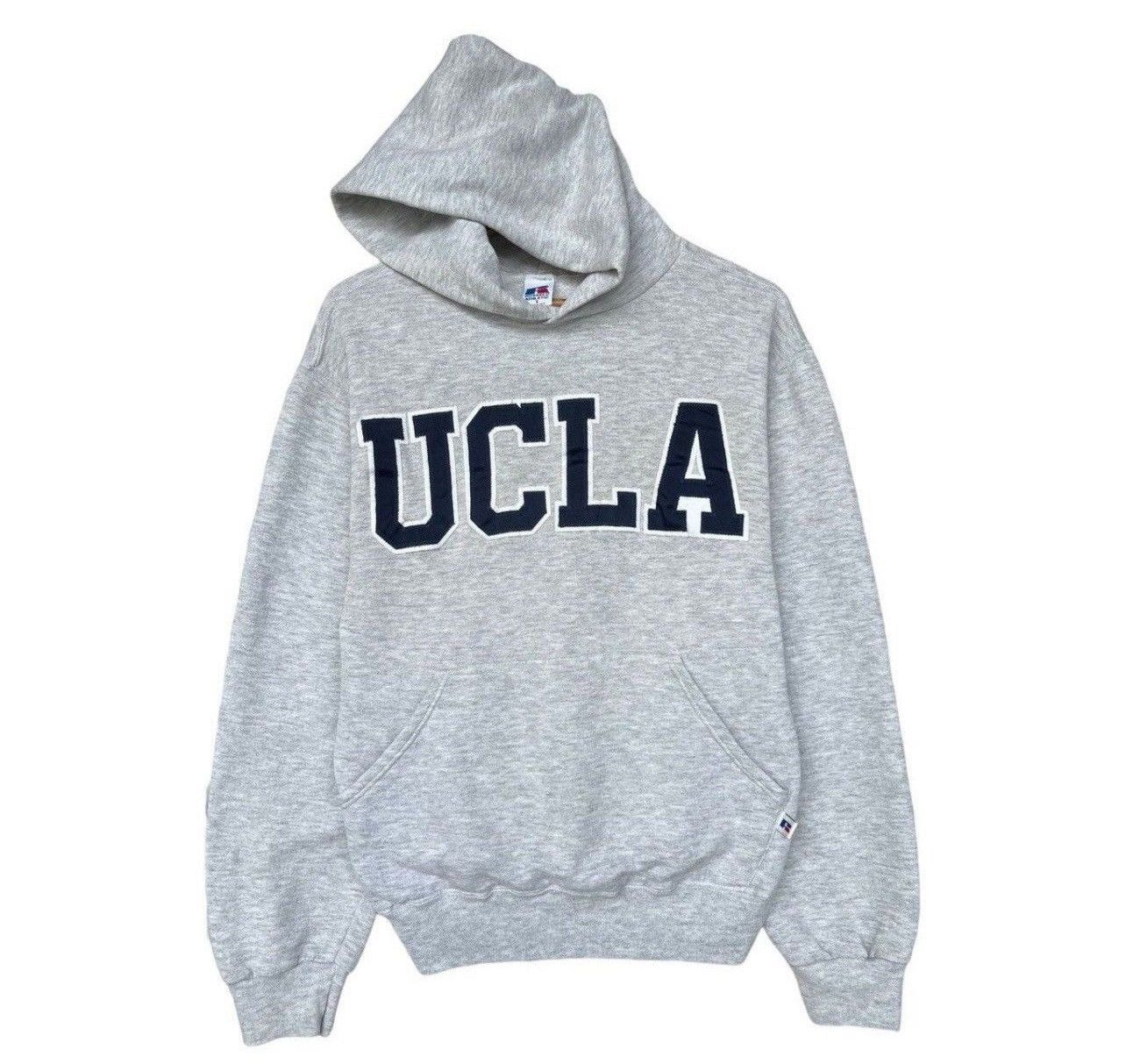 Vintage Vintage 90s Russell UCLA Spellout Hoodie Ucla Pullover Size US S / EU 44-46 / 1 - 1 Thumbnail