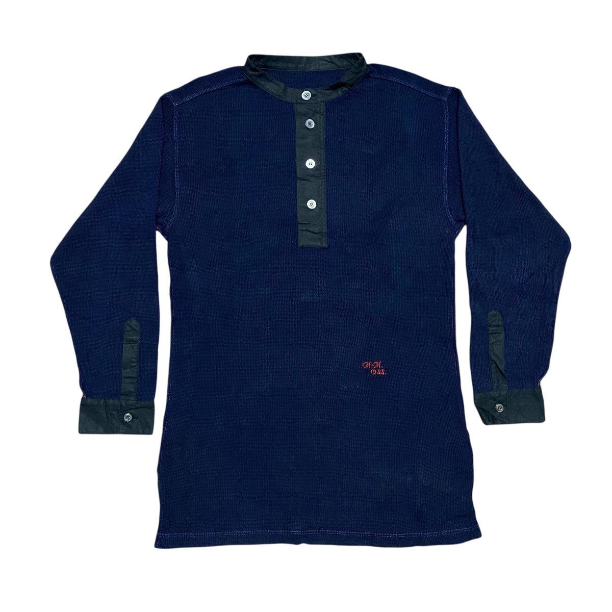 Maison Margiela Rare‼️🔥Maison Margiela Waffle Button Henley Neck T-shirt Size US S / EU 44-46 / 1 - 1 Thumbnail