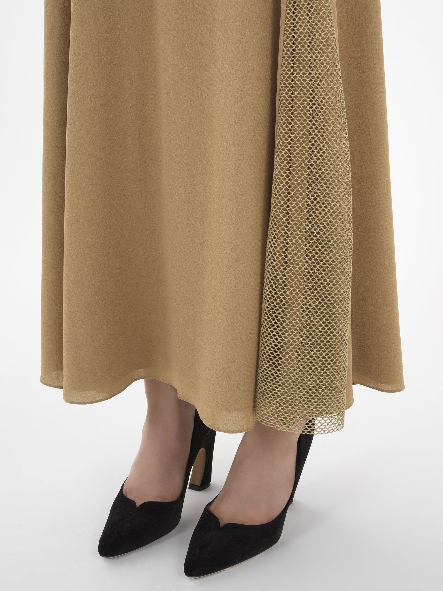 Chloe o1loc1c0325 CHC24 Midi Skirt in Brown Size 26" / US 2 / IT 38 - 5 Thumbnail