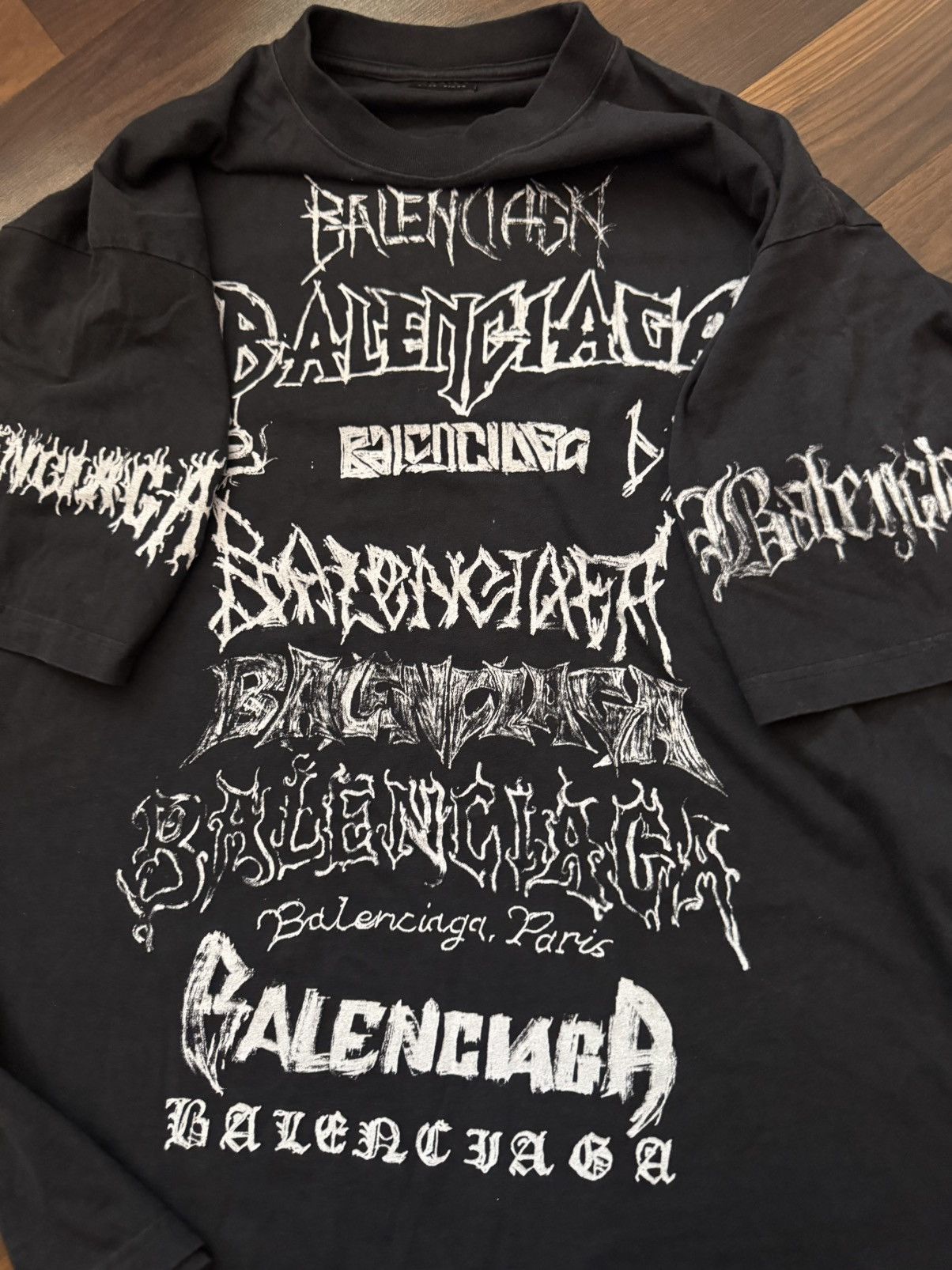 Balenciaga Balenciaga Black DIY Metal T-Shirt Size US L / EU 52-54 / 3 - 6 Thumbnail