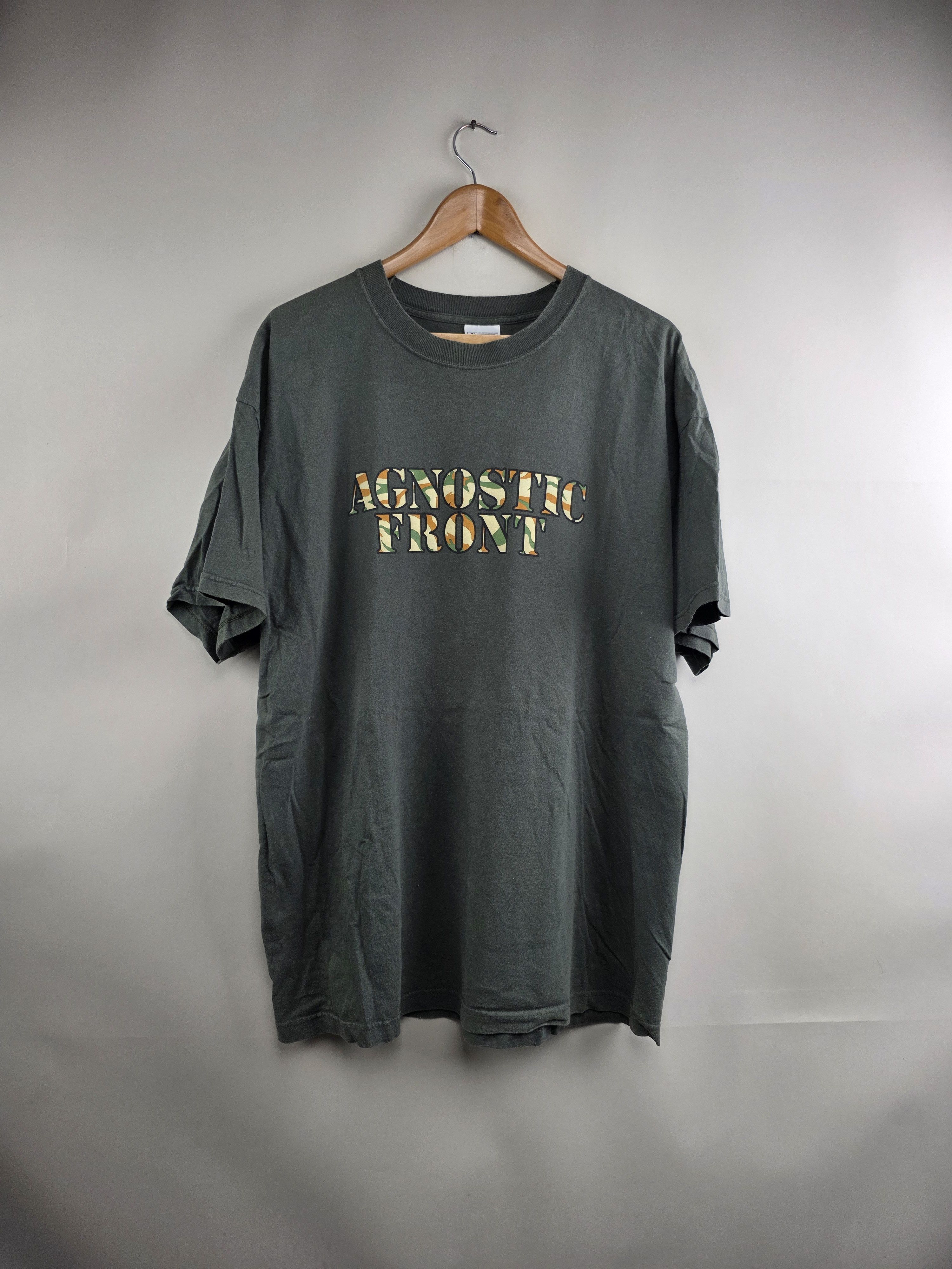 Band Tees 90s Agnostic Front Vintage Hardcore punk T shirt Size US XL / EU 56 / 4 - 8 Thumbnail