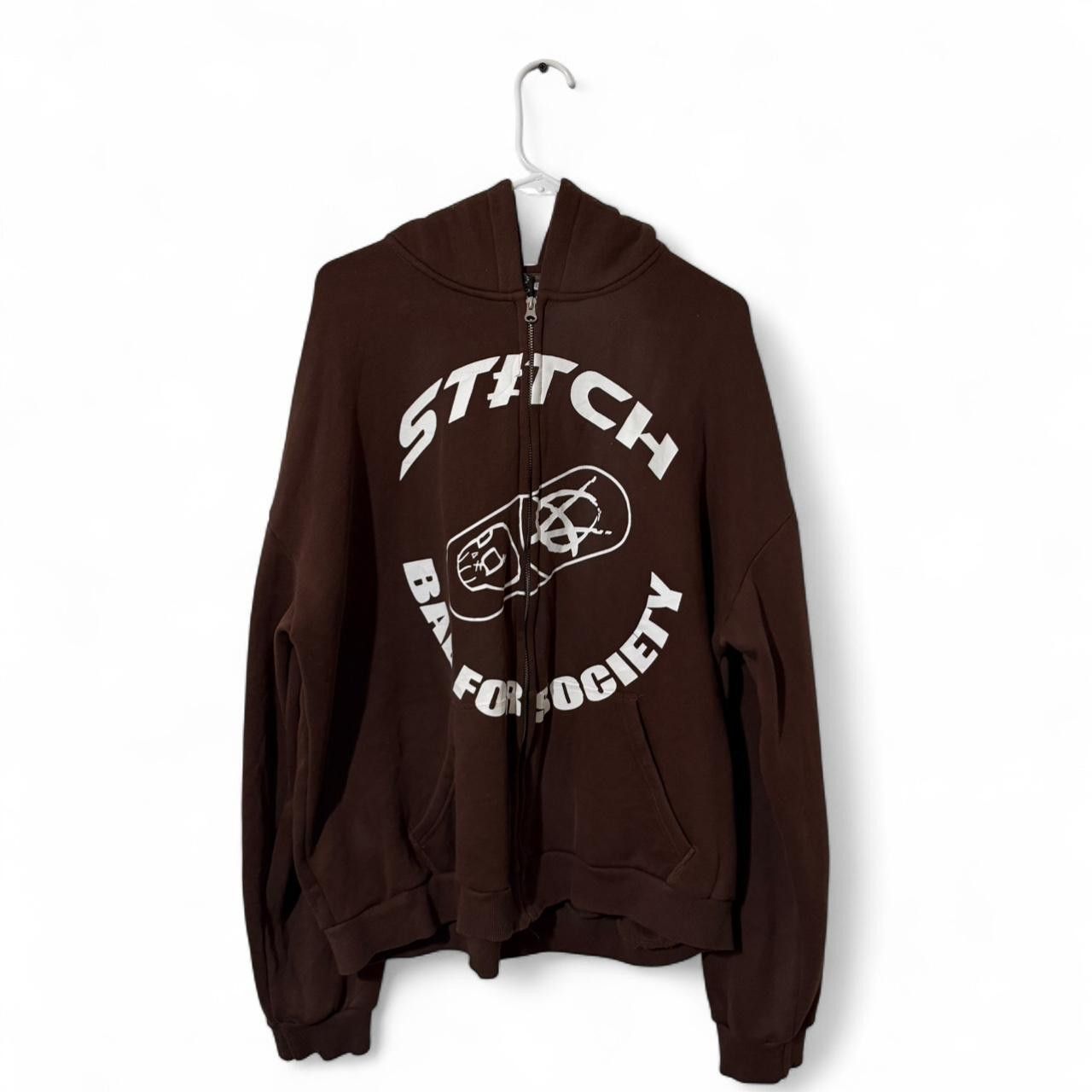 Other Stitch Bad For Society Zip Up Hoodie Size US XL / EU 56 / 4 - 1 Thumbnail
