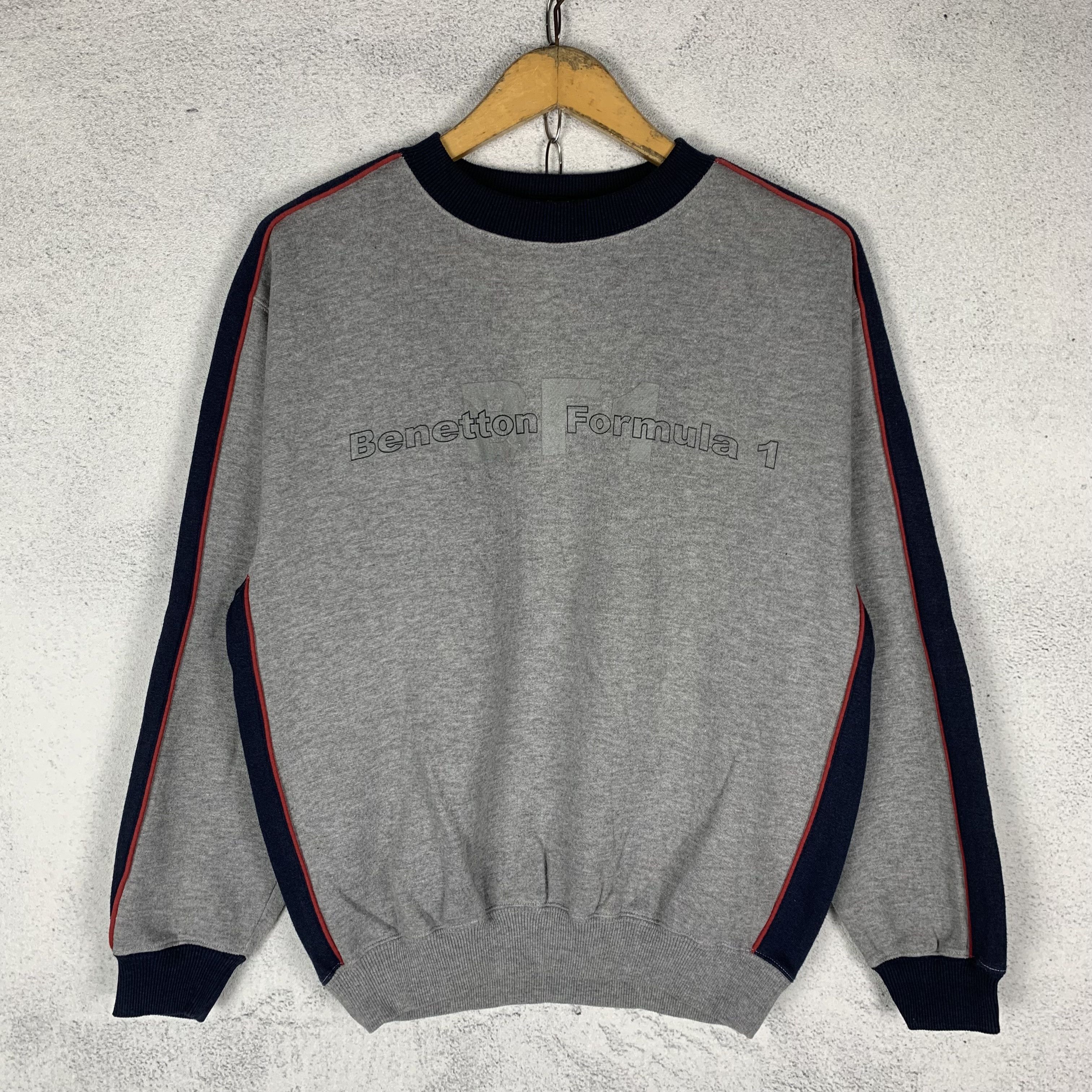 Formula 1 Vintage Benetton Formula 1 Racing Team Sweatshirt Crewneck Size US S / EU 44-46 / 1 - 1 Thumbnail