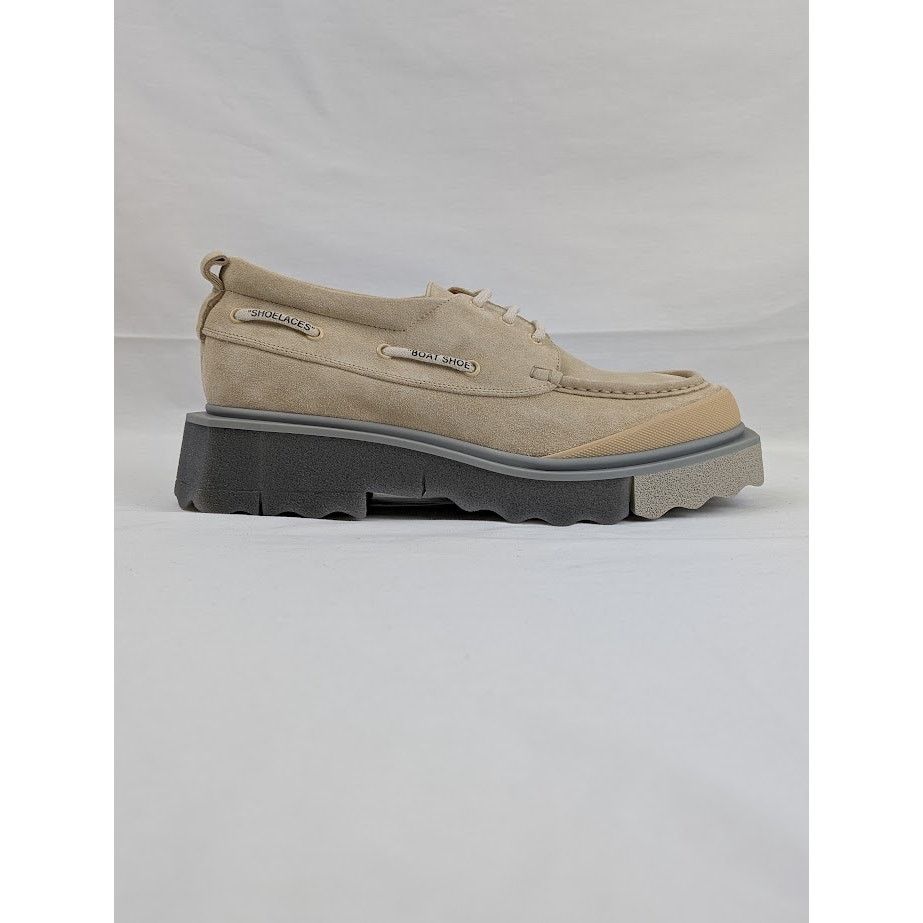 Off-White o1rshd1 Sponge Suede Boat Shoes in Beige Size US 11 / EU 44 - 2 Thumbnail