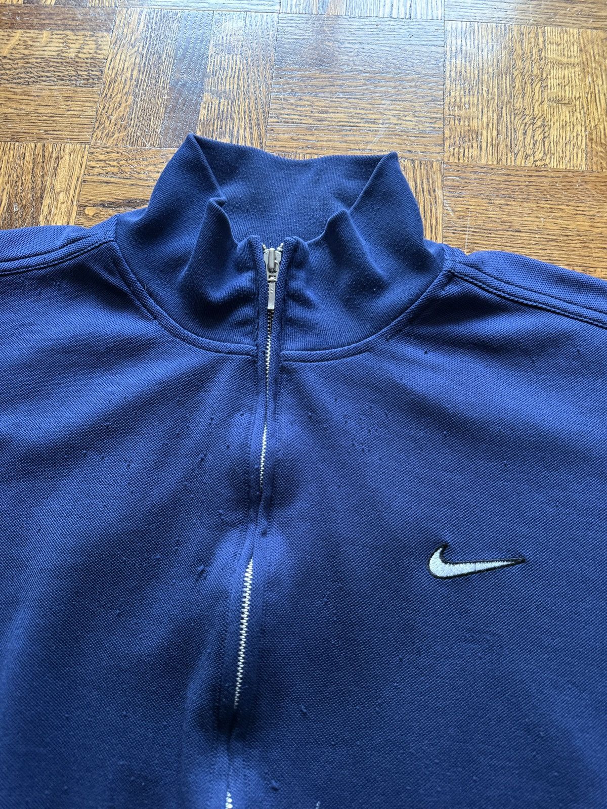Vintage Vintage 90s Nike Chest Swoosh Track Warmup Jacket Size US L / EU 52-54 / 3 - 2 Thumbnail