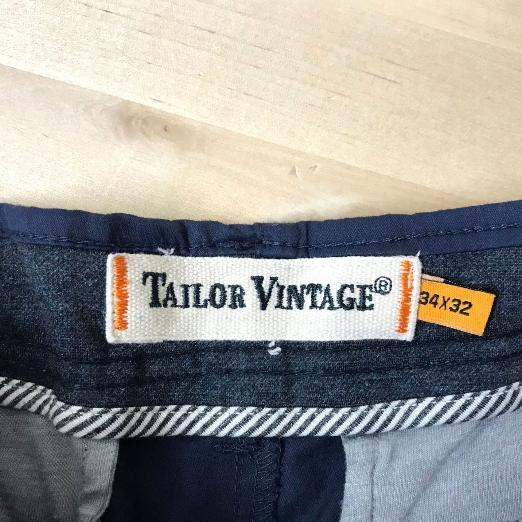 Vintage VINTAGE TAILOR NAVY SLIM STRIAGHT FIT PANTS 34 X 32 MENS Size US 34 / EU 50 - 7 Thumbnail