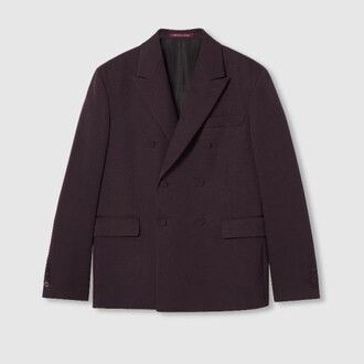 Gucci o1loc1c0326 793659 Double-breasted Wool Jacket in Brown Size US M / EU 48-50 / 2 - 1 Preview