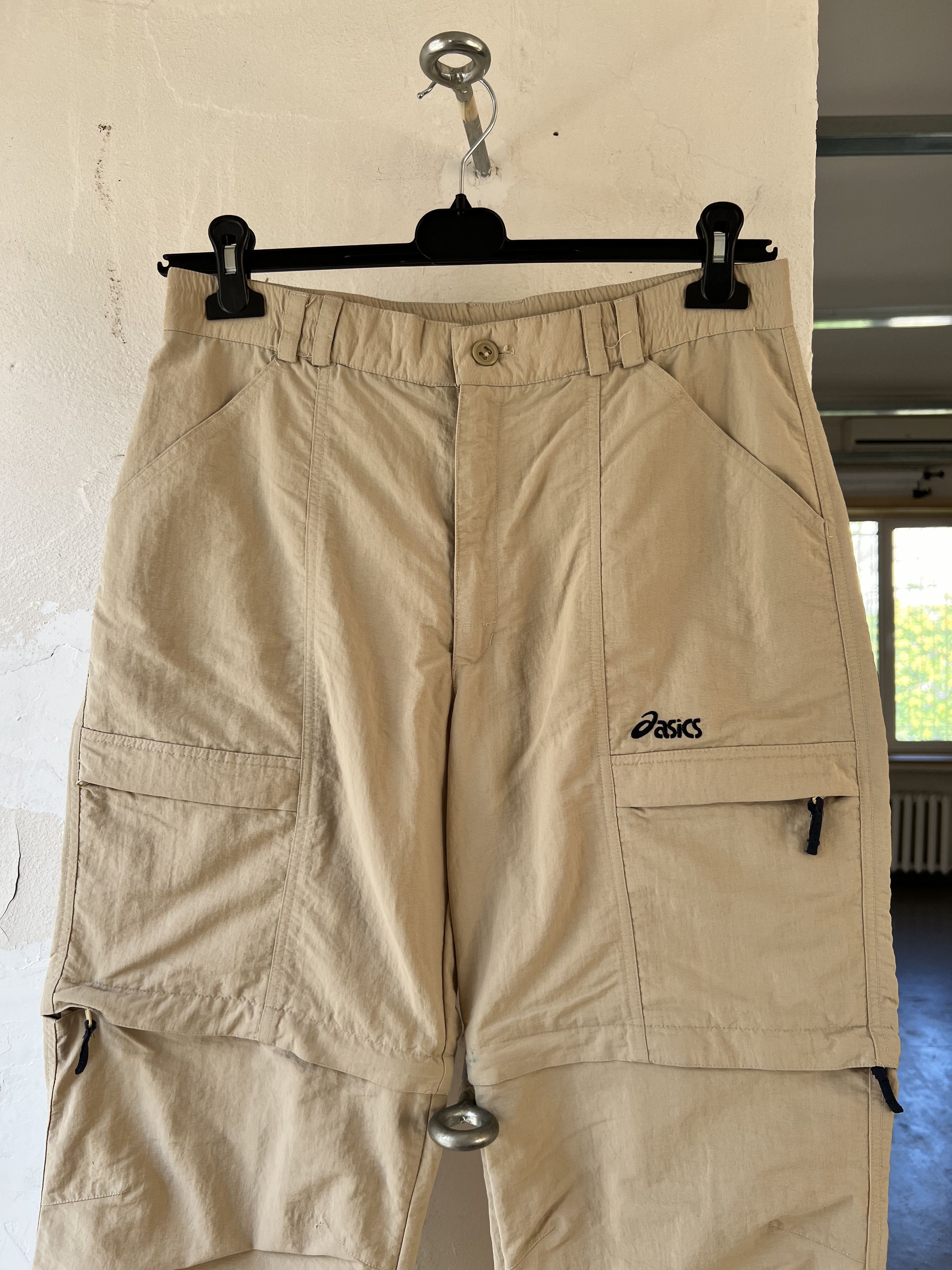 Asics × Japanese Brand Asics Transformer Cargo Short Vintage Nylon Pant 1990s Size US 34 / EU 50 - 4 Thumbnail