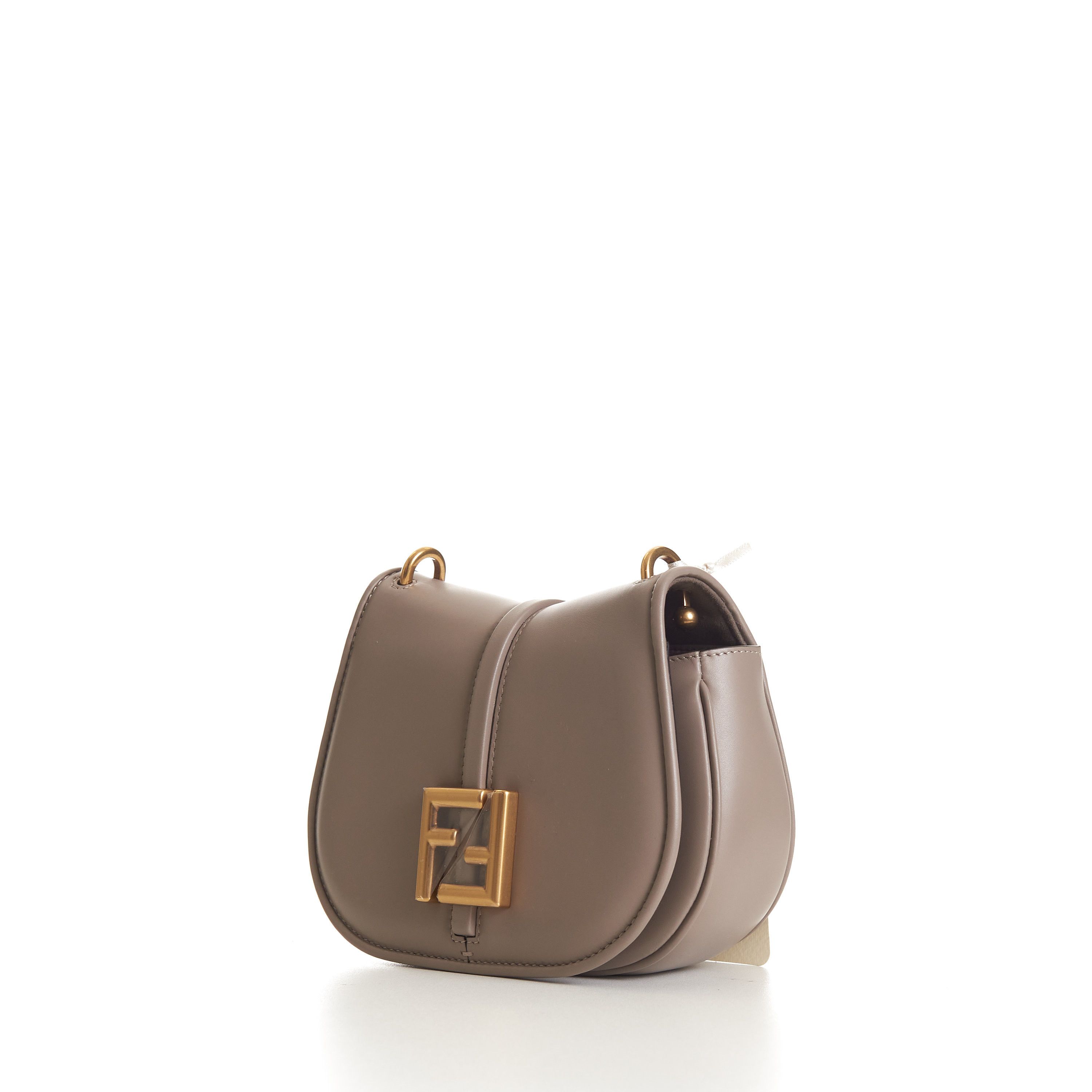 Fendi C’mon Mini Dove Gray Smooth Leather Size ONE SIZE - 5 Thumbnail