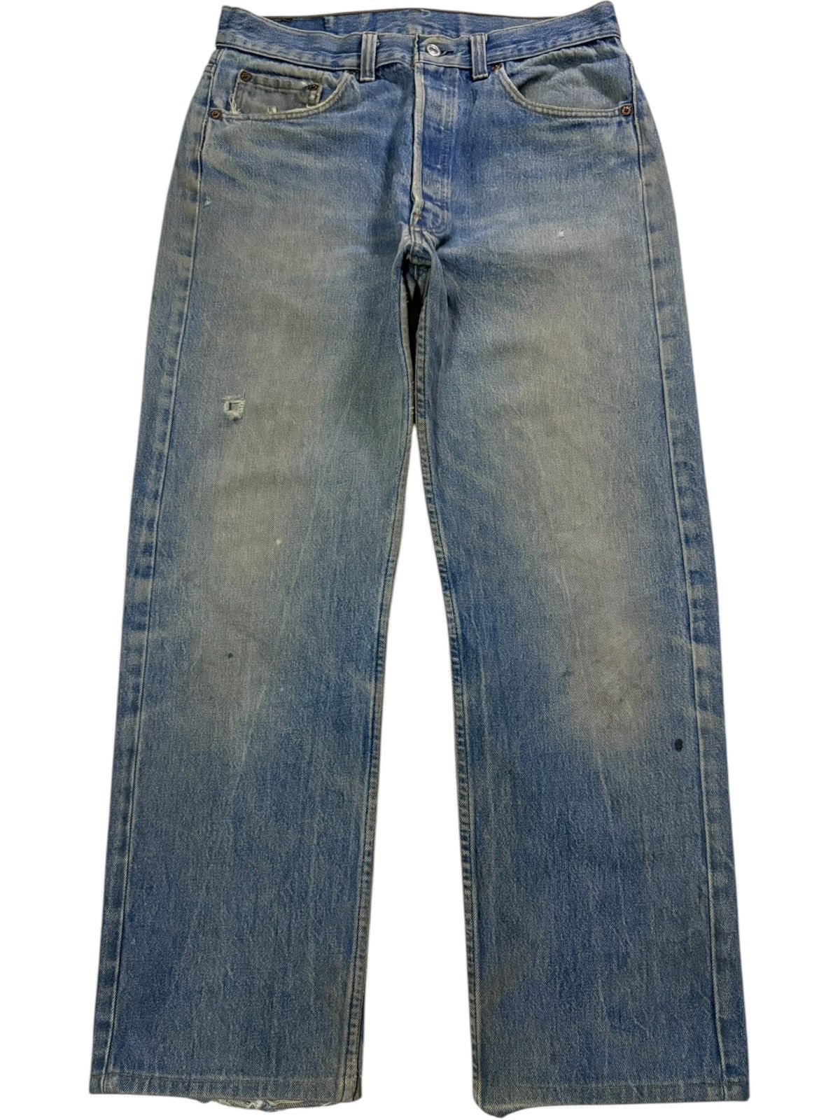 Levi's Vintage 90s Levis 501 Mud Wash Distressed Baggy Jeans Size US 31 - 1 Thumbnail