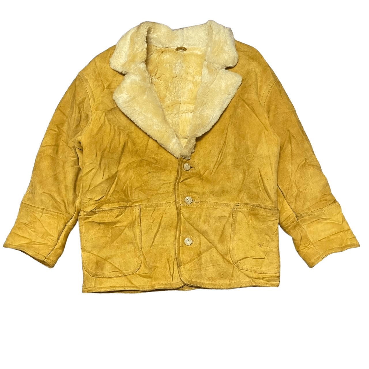 Japanese Brand Vintage Massini Sheepskin Leather Jacket Shearling Coat Size US L / EU 52-54 / 3 - 1 Thumbnail