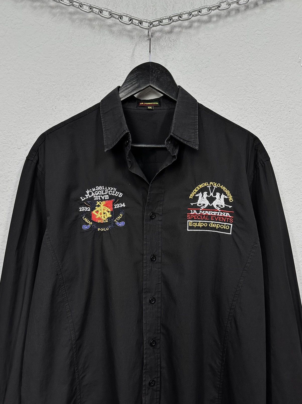 La Martina La Martina Buenos Aires Polo Long Sleeve Button Shirt Sz XL Size US M / EU 48-50 / 2 - 2 Thumbnail