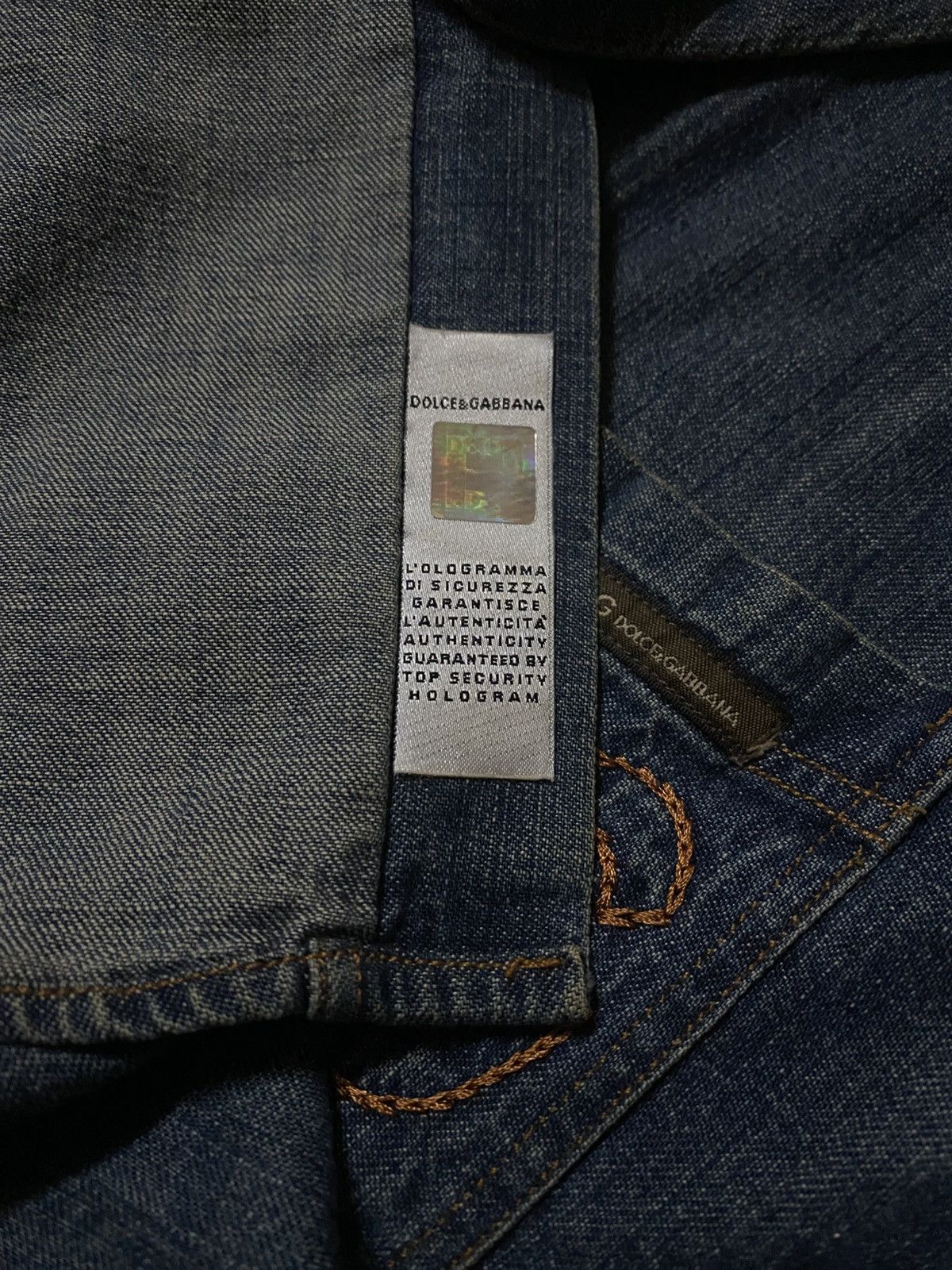 Dolce & Gabbana Dolce & Gabbana D&G Single Pocket Button Up Denim Shirt Size US M / EU 48-50 / 2 - 9 Thumbnail