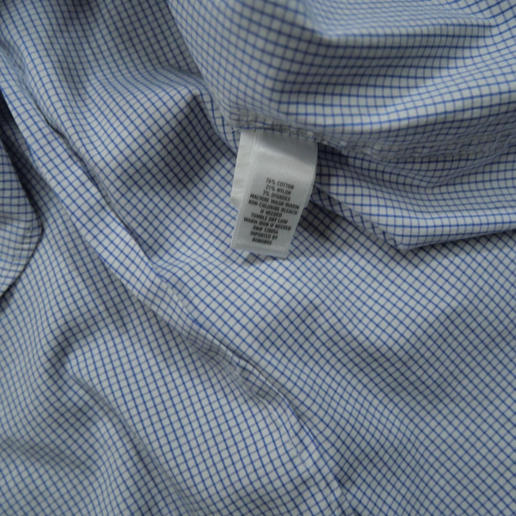 Bonobos Bonobos Shirt Mens 16.5 33 Plaid Button-Up Workwear Casual Cotton Blue White Tailored Fit Button-Through Collar Shirt Mens Regular Size 32 Size US XS / EU 42 / 0 - 5 Thumbnail