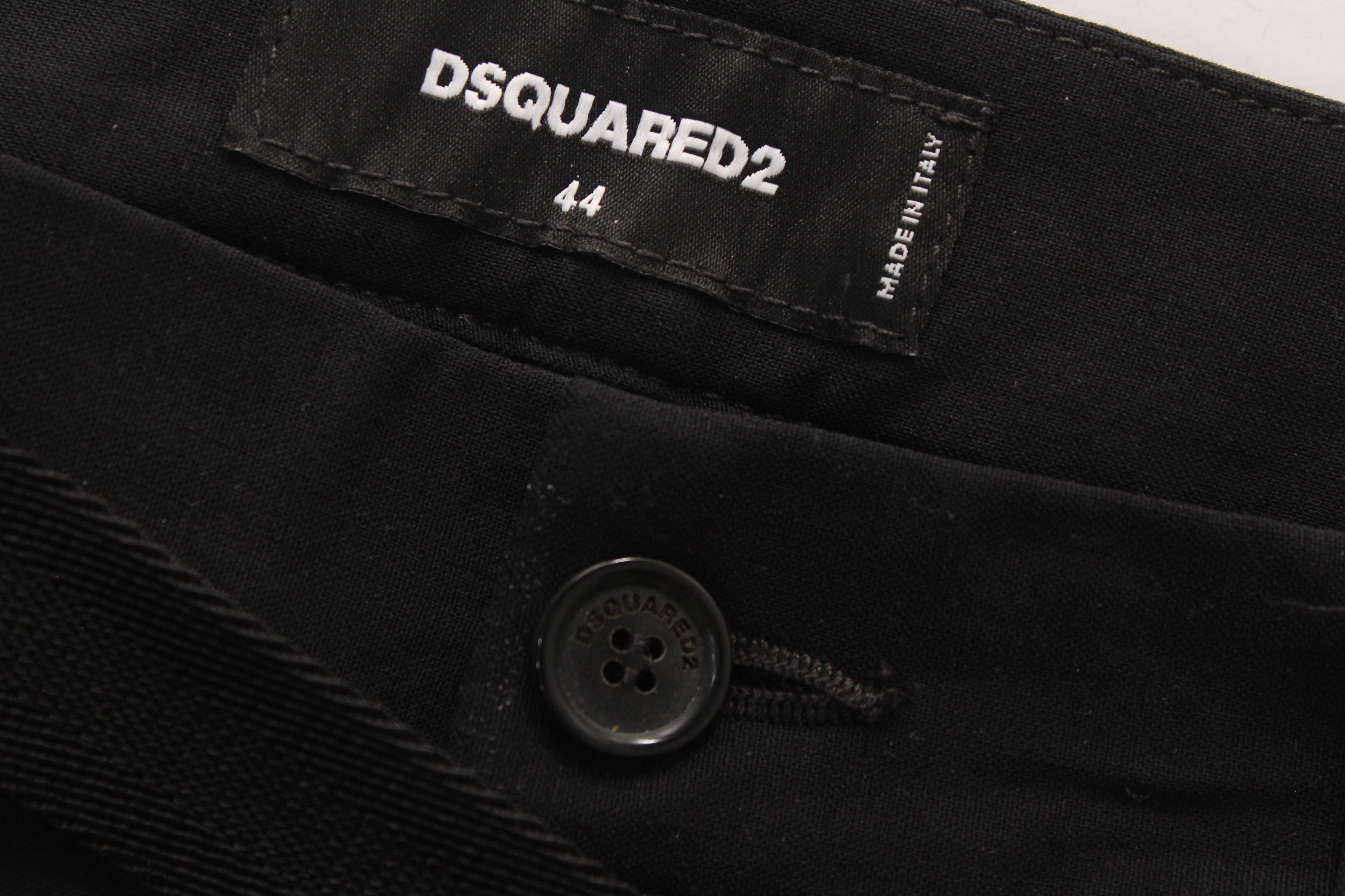 Dsquared2 Dsquared2 Black Mixed-Material Cargo Joggers IT 44 Size US 28 / EU 44 - 4 Thumbnail