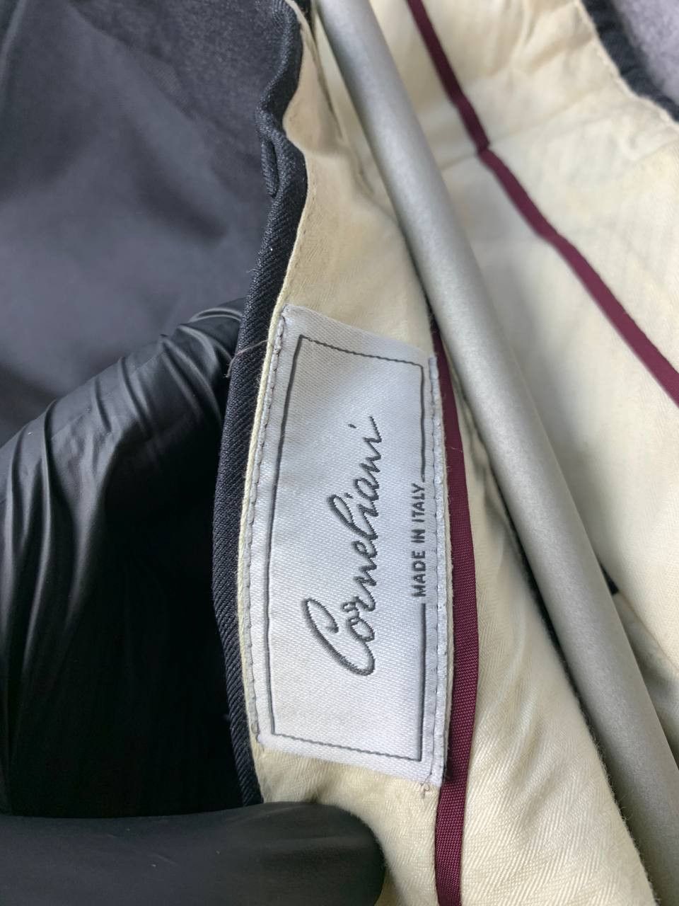 Corneliani CORNELIANI Black 120'S Wool Modern Italian Suit Blazer Size 50R - 17 Thumbnail