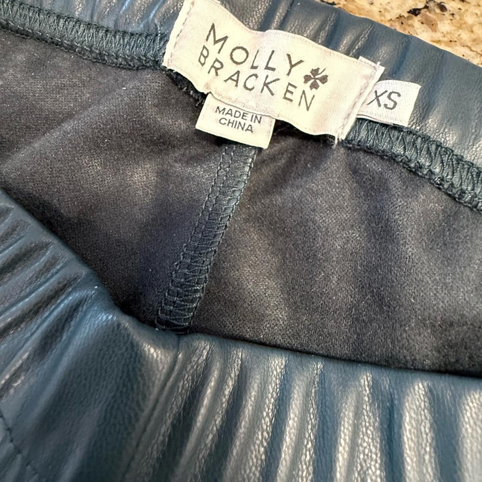 Other Molly Bracken forest green vegan leather legging pants SZ XS Size 26" / US 2 / IT 38 - 3 Thumbnail