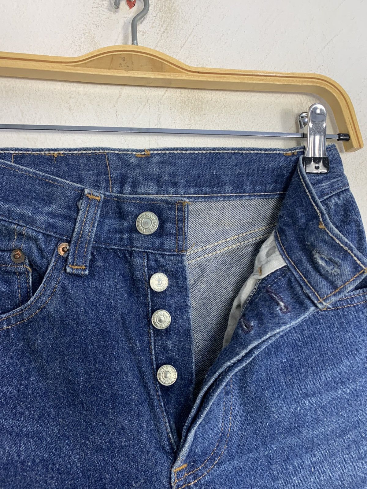 Levi's Vintage Clothing 70s 80s Lot 26501-0116 Denim Jeans Size 23" - 6 Thumbnail