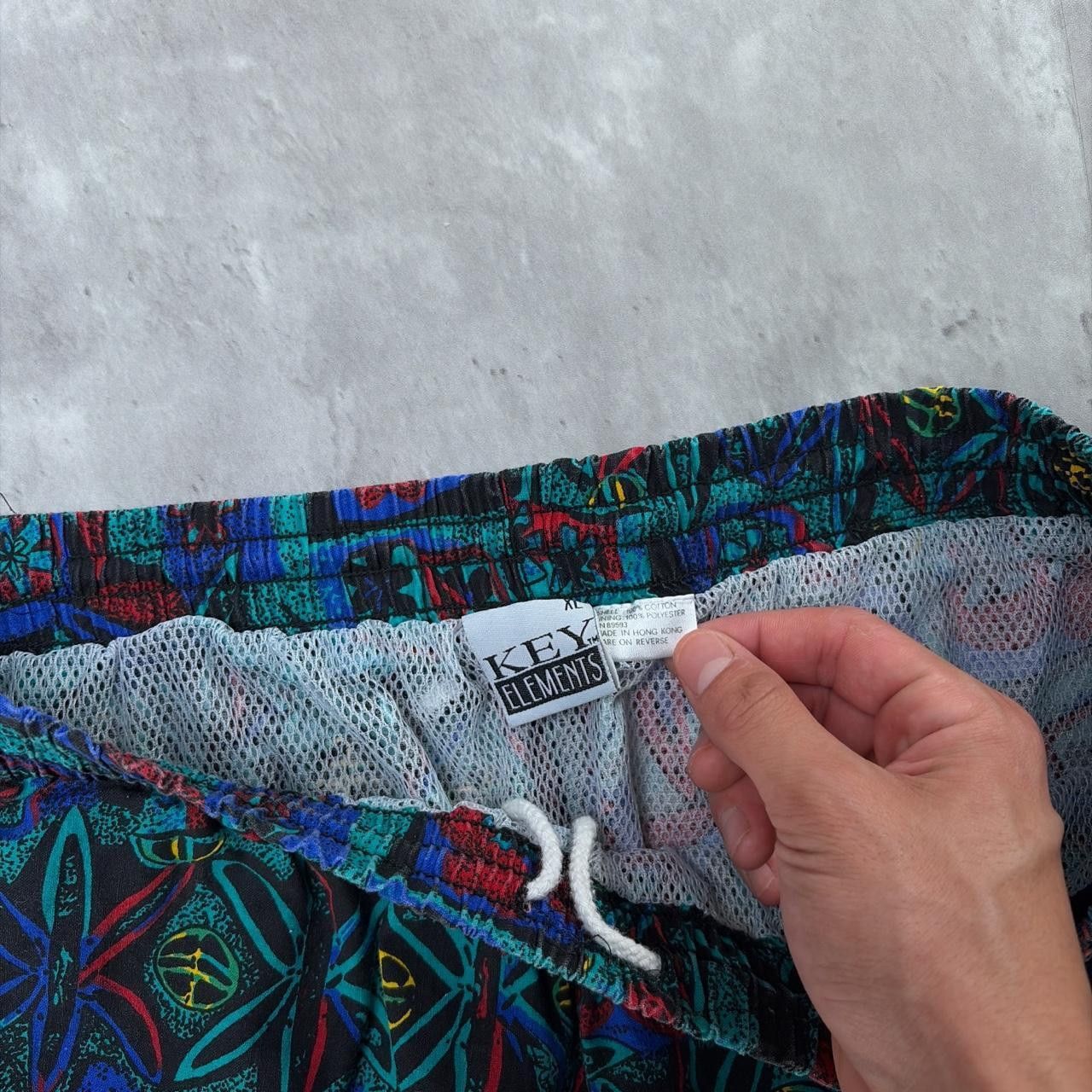 Vintage Key Elements Surf Grunge Aztec Baggy Board Shorts, Men's (Size 36) — image 5 of 6