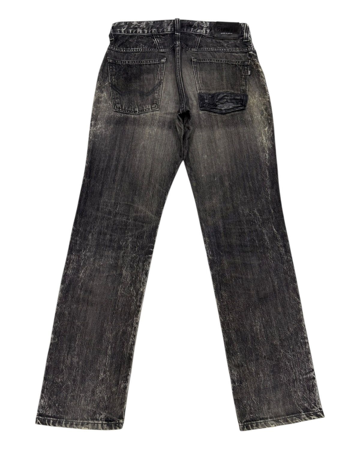 Kapital 🔥EDWIN 403 SMOKE BLACK MADE IN JAPAN DISTRESSED DENIM JEANS Size US 32 / EU 48 - 2 Thumbnail