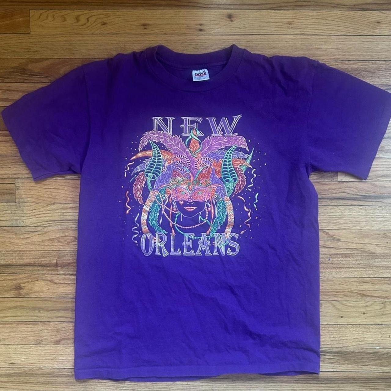 Other Vintage 90s New Orleans Mardi Gras Tee Size US L / EU 52-54 / 3 - 1 Thumbnail