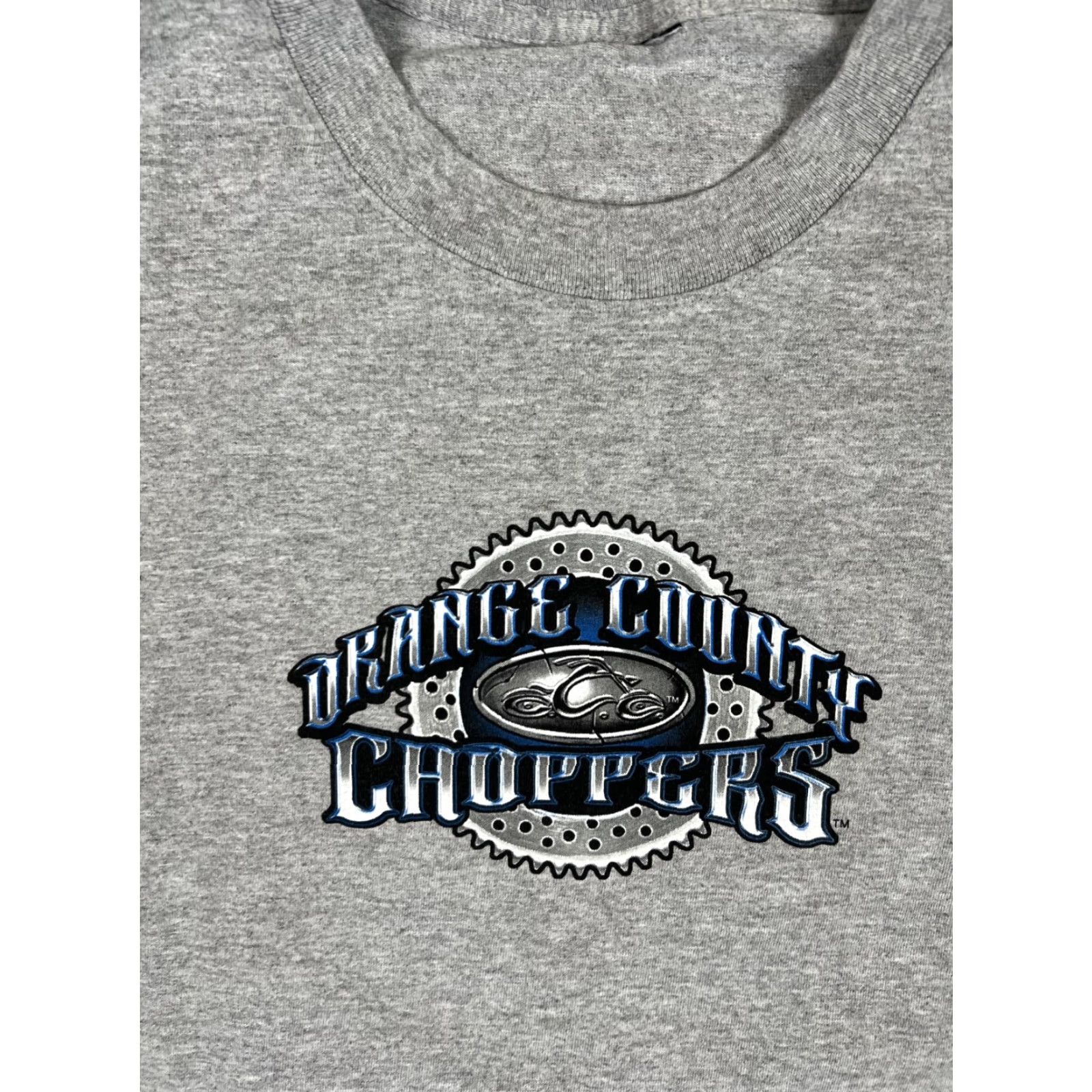 Vintage VINTAGE Orange County Choppers T-Shirt 2XL Gray Crew Neck Short Sleeve Men Logo Graphic Print 90s Biker Motorcycle Size US XXL / EU 58 / 5 - 3 Thumbnail