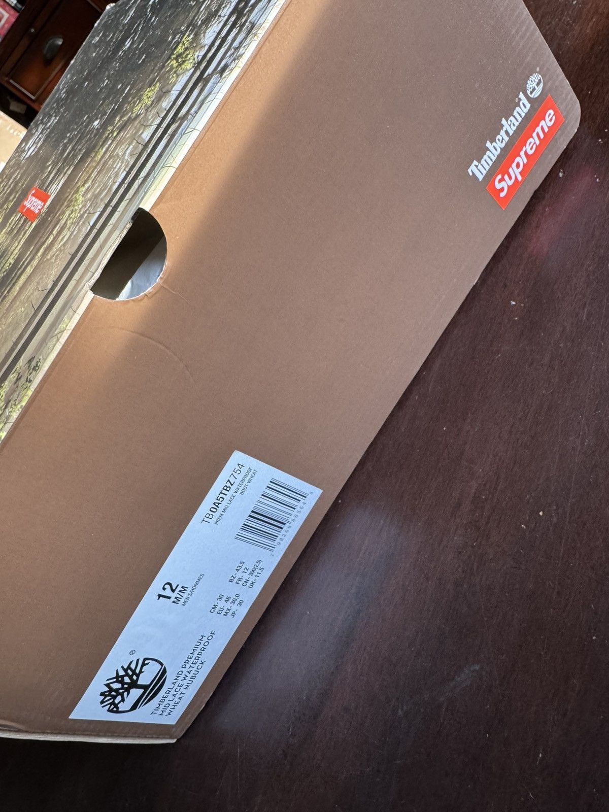 Supreme × Timberland Supreme Timberland Patchwork 6" Waterproof Boot Wheat Size US 12 / EU 45 - 10 Thumbnail