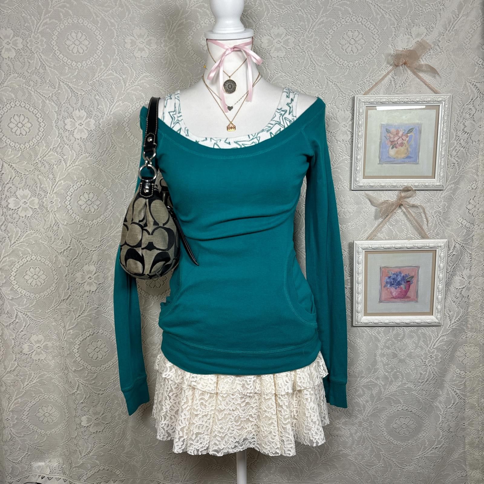 Other y2k multi layered elena gilbert long sleeve Size M / US 6-8 / IT 42-44 - 1 Thumbnail