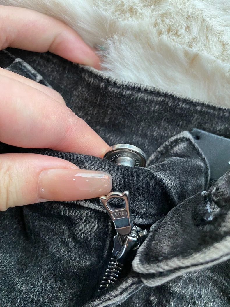 Amiri Amiri Black and Pink Side Stripe Destroyed Jean Size US 31 - 7 Thumbnail