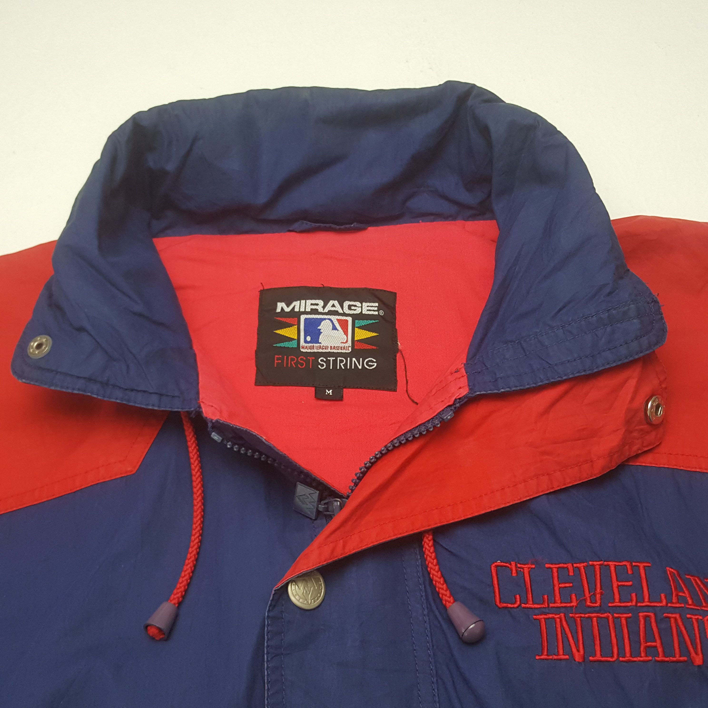MLB Vintage Cleveland Indians Baseball Team Jacket C323N15 Size US XL / EU 56 / 4 - 5 Thumbnail
