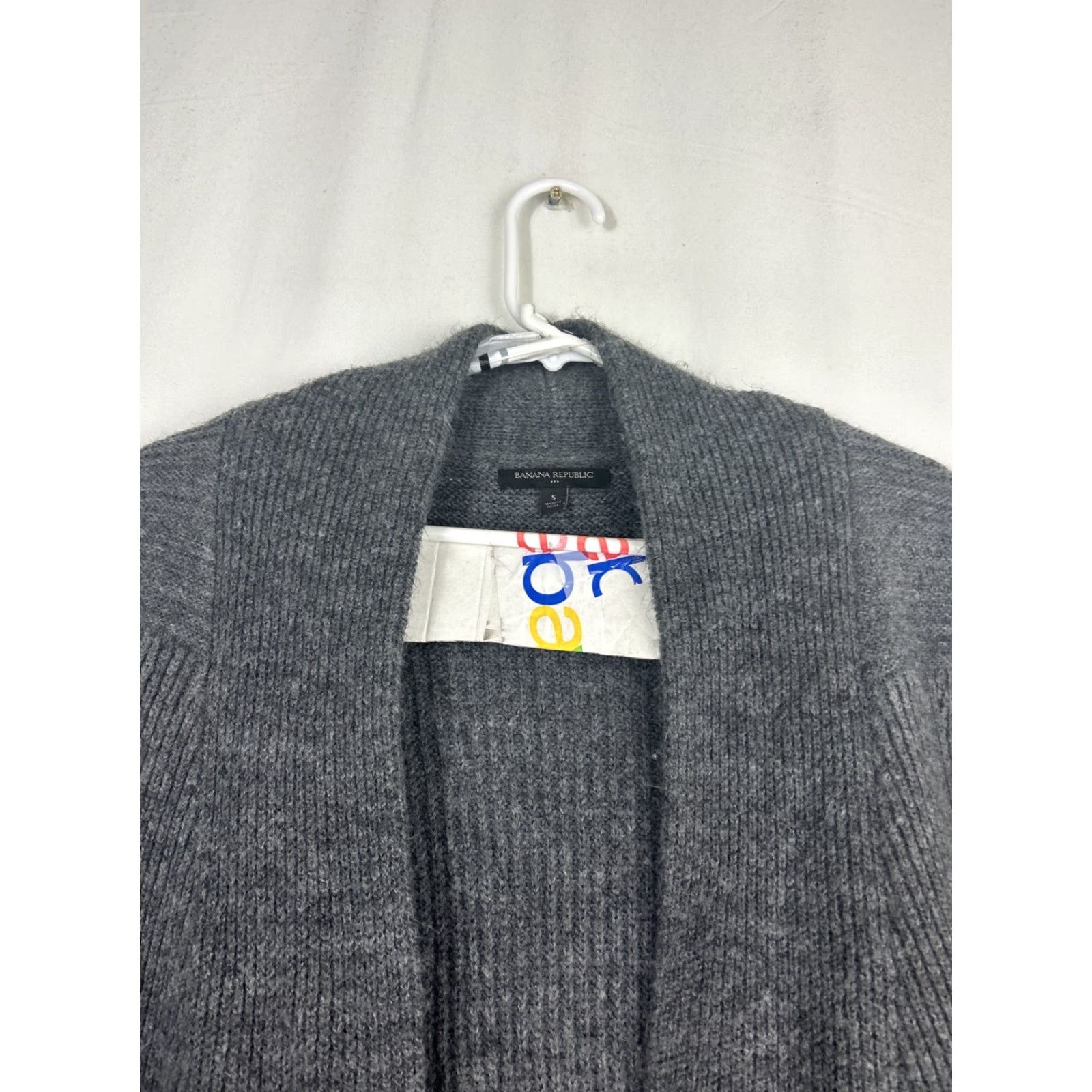 Banana Republic Banana Republic Womens Small Gray Cardigan Long Sleeve Cotton Blend Open Sweater Size S / US 4 / IT 40 - 5 Thumbnail